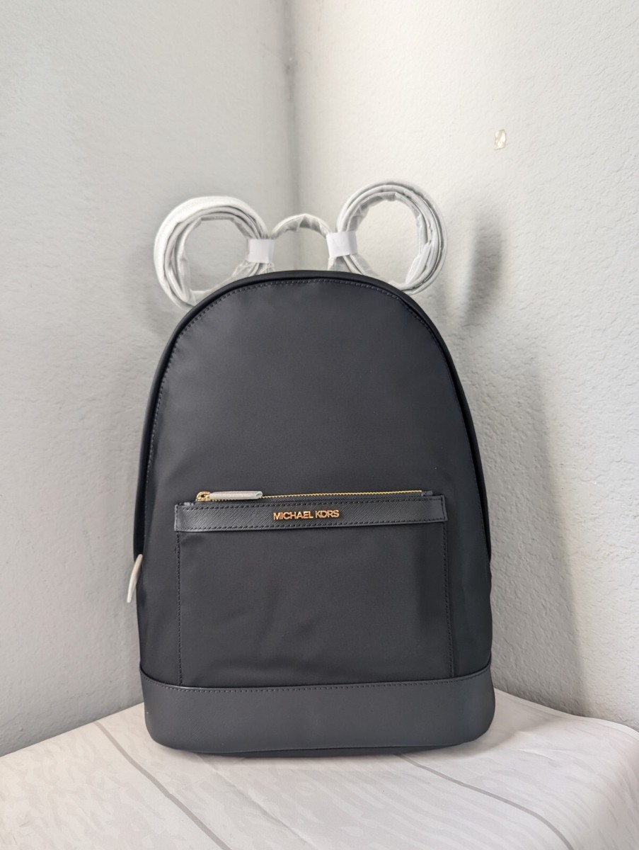 NWT Michael Kors Morgan Medium Nylon Backpack In Black