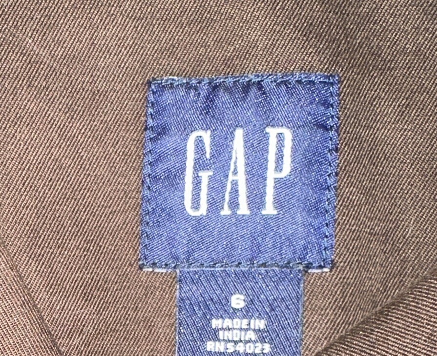 Vintage Gap Blazer Women’s Juniors Size 6 Jacket Brown Button Up With