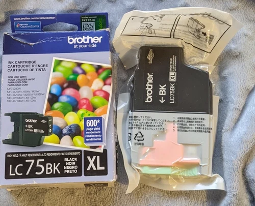 Brother Lc75bk XL Black High Yield Ink Cartridge Vacuum Expires 07 2021