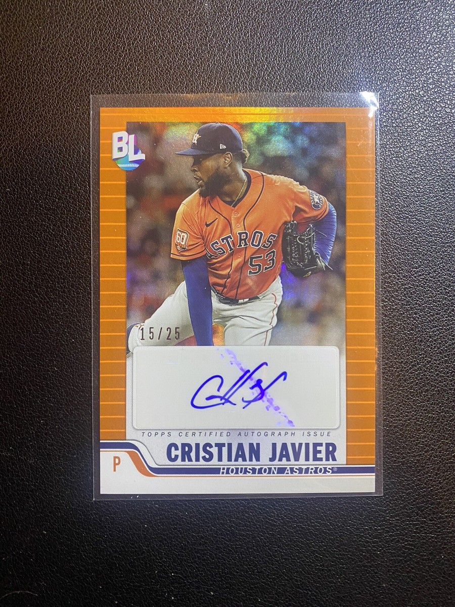 その他 Cristian Javier Astros Auto /25 Cristian Javier Astros Auto /25