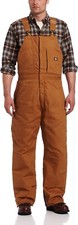 NWT Dickies Men's Premium Insulated Duck Bib Overalls Brown Size XLS 140 II111