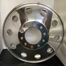 96-02 Chevrolet 3500 HD Polished Dually 10Lug Alcoa Wheel Rim 19.5x6 Front Alloy