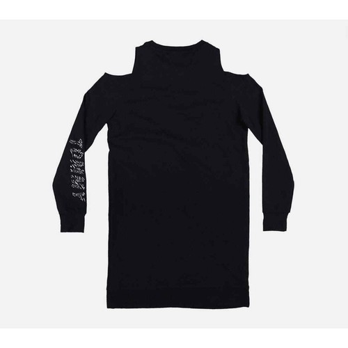 TOMMY HILFIGER SPORT 2X PLUS LONG SLEEVE DRESS WOMEN'S COLD-SHOULDER - Picture 3 of 5