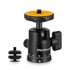 Mini Ball Head Tripod Panoramic Hot Shoe Mount for DSLR Camera Camcorder Monitor