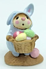 Wee Forest Folk WFF M-82 / M-082 "Easter Bunny-Mouse" (UNK SPEC COLOR) w/WFF box