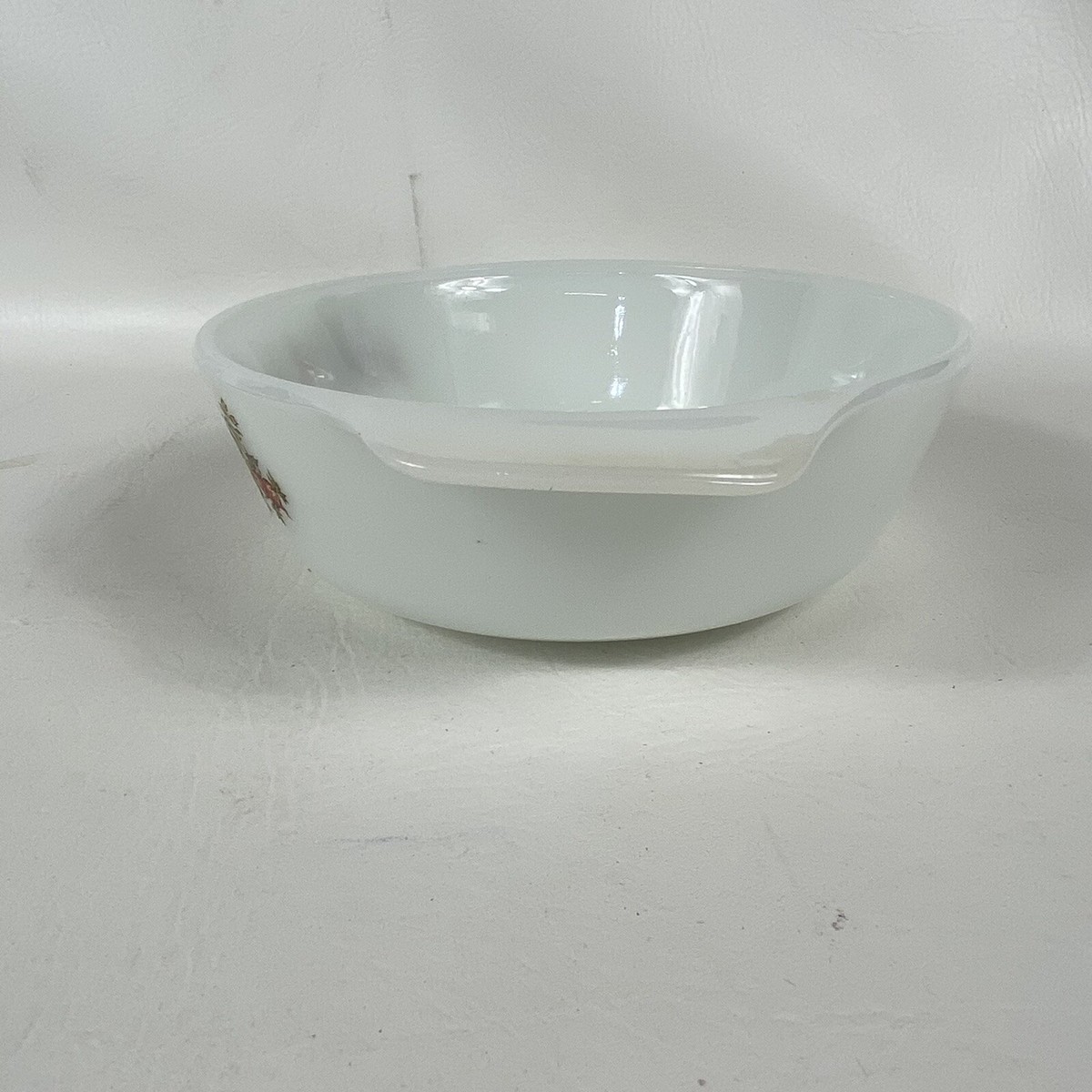 Vtg Anchor Hocking Fire King Casserole 1Qt Fall Harvest Vegetable