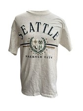 Vintage Volunteer 90s Seattle Emerald City T-Shirt Size Medium Made in USA