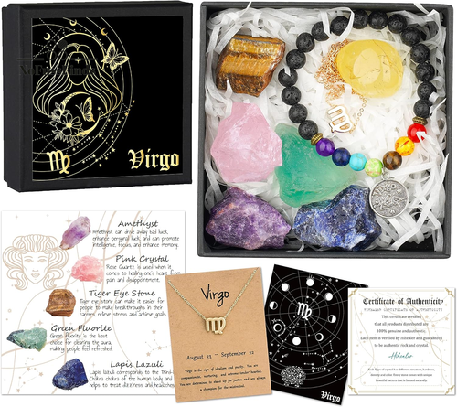 Jungfrau Sternzeichen Geschenke für Frauen Spirituelle Geschenke Horoskop Geschenke mit Geburtsstein Zod - Bild 2 von 10