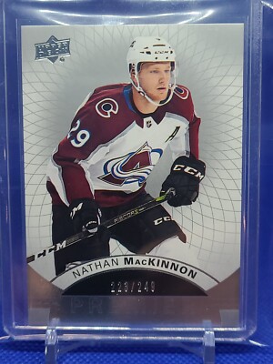 2017-18 UD Premier Nathan MacKinnon / 249 Colorado Avalanche