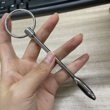 Male Stainless Steel Penis Dilator Sounding Metal Urethral Stretching Plug MEN