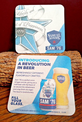 Sam '76 Beer Coaster's ... 1 pair ...