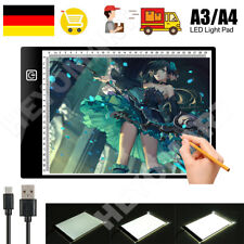 A4 Einstellbar Helligkeit USB LED Leuchttisch Lightpad Box Leuchttablett Dimmbar 