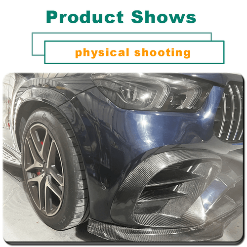 Fit For Benz W167 C167 GLE450 Sport Coupe Real Carbon Front Fins Air Vent Cover - Bild 11 von 15