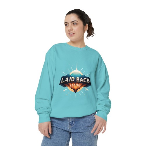 Laid Back Legend Sweatshirt - Unique Urban Streetwear, Cozy Men/Women Pullover - Picture 14 of 81