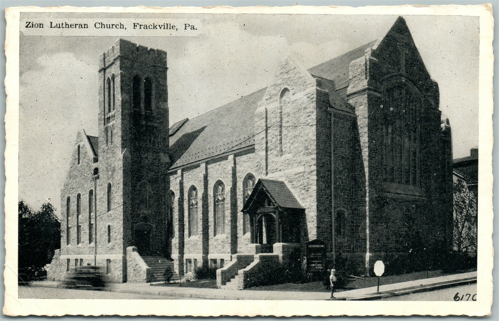 FRACKVILLE PA ZION LUTHERAN CHURCH VINTAGE POSTCARD eBay
