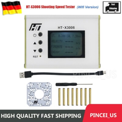 HT-X3006 Shooting Speed Tester Bullet Speed Meter 1-999m/s (Wifi Version) DE//