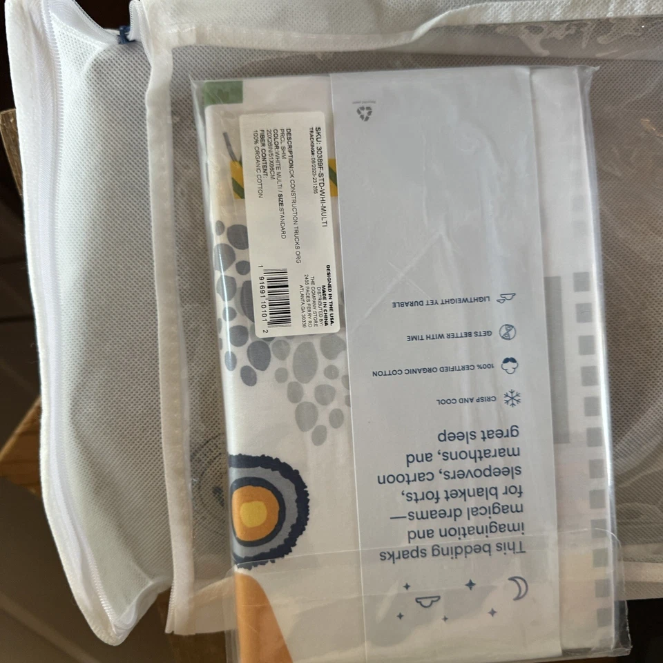 Juego de cama para niños de construcción edredón tamaño doble con dos fundas de almohada estándar Foto 4 de 4