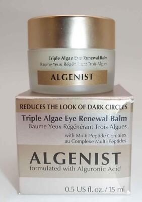 Algenist Triple Algae Eye Renewal Balm Firming Cream w Alguronic Acid 0.5 oz