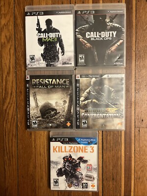 PS3 Call of Duty: Black Ops 1 Modern Warfare 3 Resistance Socom Killzone FPS Lot