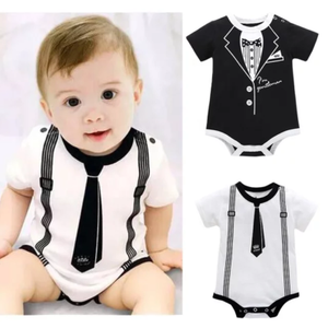 Body Bebe Version Noir Smoking Ou Blanc A Cravate Neuf 100 Coton De 0 A 12 Mois Ebay