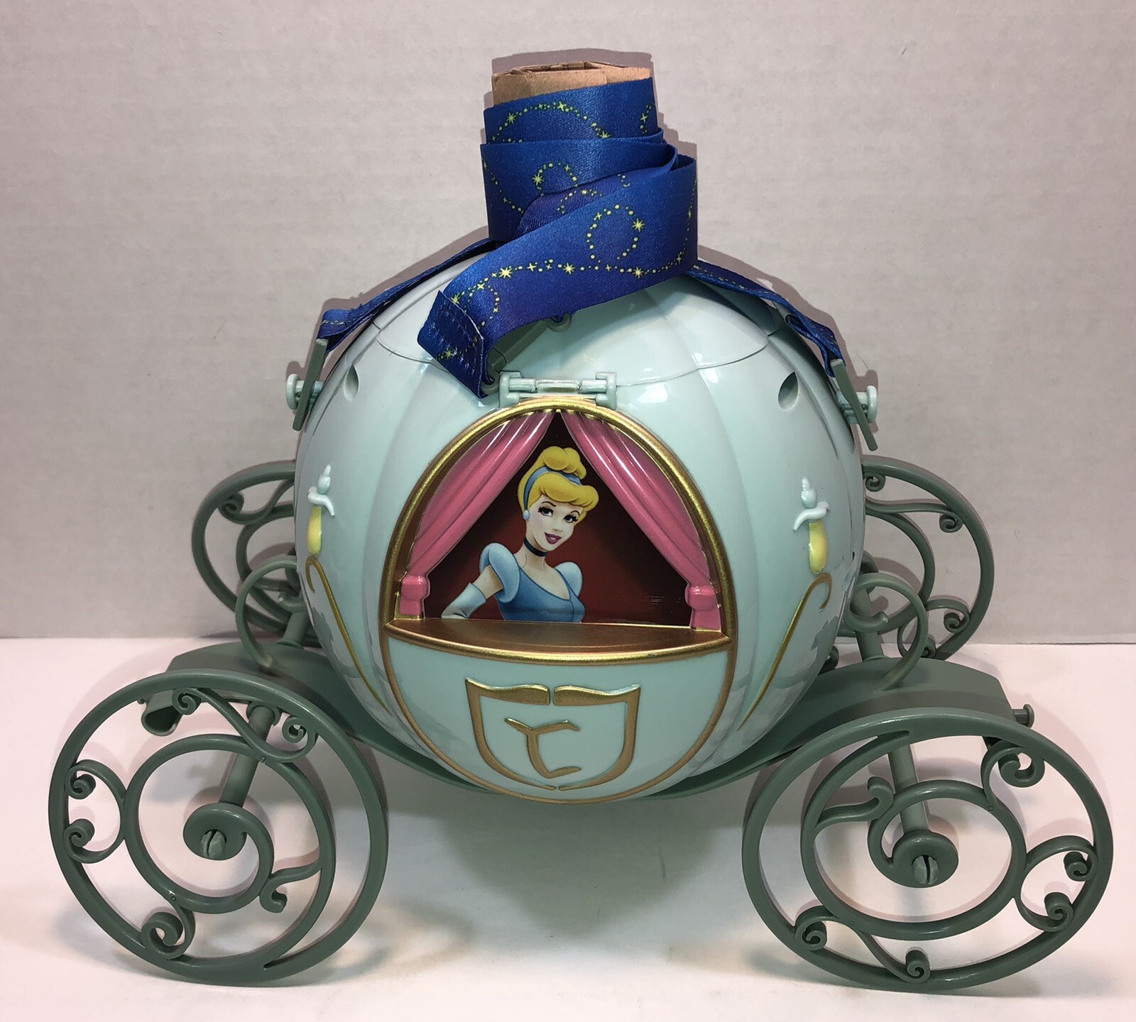 Disney Parks Cinderella Carriage Popcorn Bucket With Strap NIB eBay