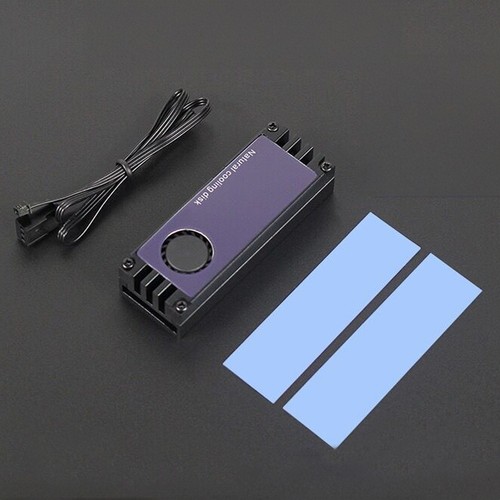 Affichage numérique OLED M2 SSD dissipateur thermique refroidisseur température M.2 2280 NVME SSD solide - Photo 3/14