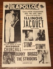 APOLLO THEATRE 1952 HANDBILL FLYER DIZZY GILLESPIE CAB CALLOWAY MILT JACKSON