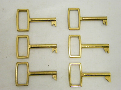 Vintage Brass Furniture Key Cut Cuts 1-6 - No. 15