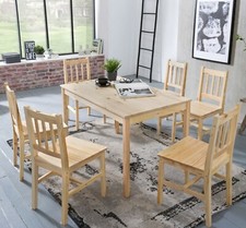 Esszimmerset Tischgruppe Holz Essgruppe Esszimmer Weiss 6 Personen Set
