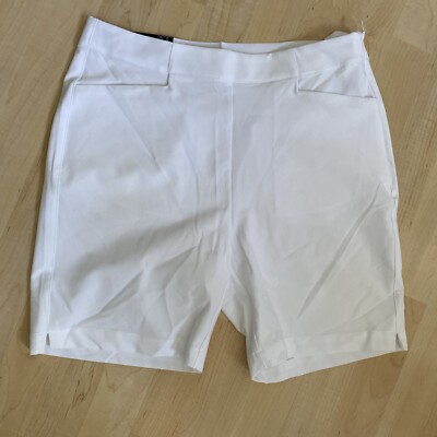 DUNNING WOMEN'S GOLF SHORTS WHITE SIZES XS M NEW NWT 7