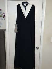 Woman’s ASOS Halter Floating Neck Strap Back Maxi Dress Sz US14/UK18/46 Org 67$
