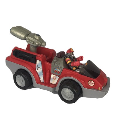 Vintage Rescue Heroes Fire Truck Billy Blazes Firefighter Action Figure