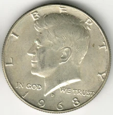 USA - 1968D - Kennedy ½ Dollar - Silver - #14083RG