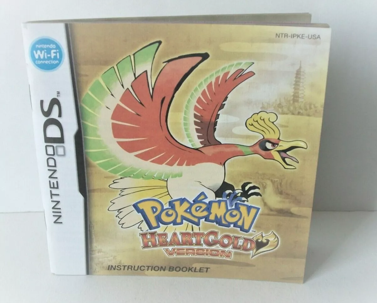 Pokemon Heart Gold Instruction Manual Booklet ONLY!! (DS) *US VERSION*