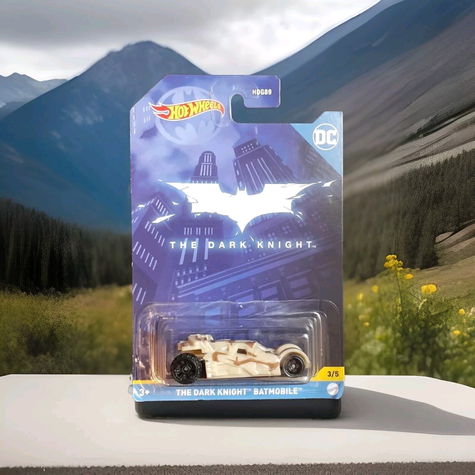 HOT WHEELS.. THE DARK KNIGHT BATMOBILE.. 3 OF 5 .. 2022 RELEASE..1:64..BATMAN 