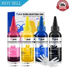 Printers Jack 400ML Sublimation Ink for Epson C88 C88+ WF7720 ET2720 ET4760 E...