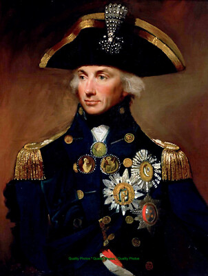 Rear Admiral Sir Horatio Nelson 8.5x11'' Photo Print Lemuel Abbott Military Art