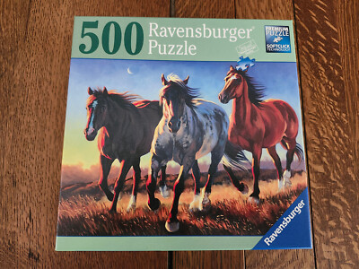 Ravensburger *Blue Roan Ridge* 500pc Jigsaw Puzzle No. 80378 Horses