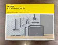 HOTO 40-Piece Tool Kit Household Essentials Set Electric Screwdriver UNUSED