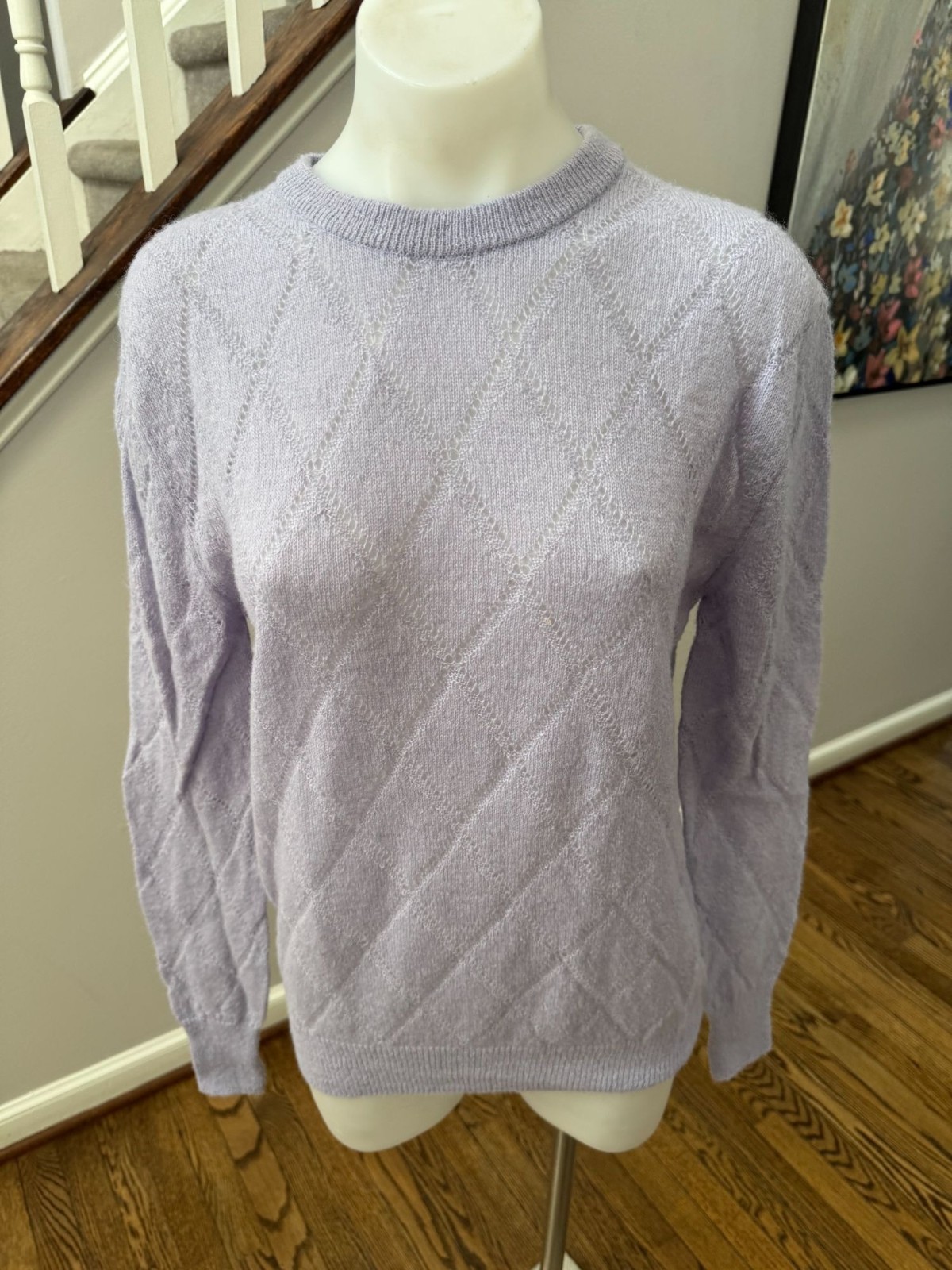 PUSHBUTTON Push Button Purple Laddered Sweater Vi… - image 3