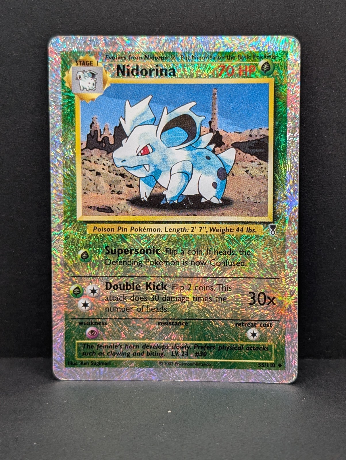 Nidorina 55/110 Legendary Collection Reverse Holo Rare Pokemon TCG fireworks MP