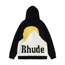     Authentic RHUDE Men Women Casual Leisure Cotton Knit Hooded Hoodie Coat S-XL