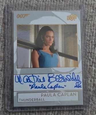 Martine Beswick as ''Paula Caplan'' Auto | Thunderball | Upper Deck James Bond