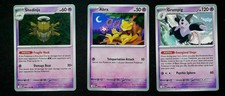 Pokemon TCG Card Lot x 3, (Shedinja, Abra, Grumpig)