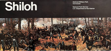 Vintage 1989 SHILOH MILITARY PARK NATIONAL PARK SERVICE UNIGRID BROCHURE/MAP