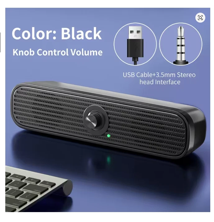 PC -Soundbar - Schwarz