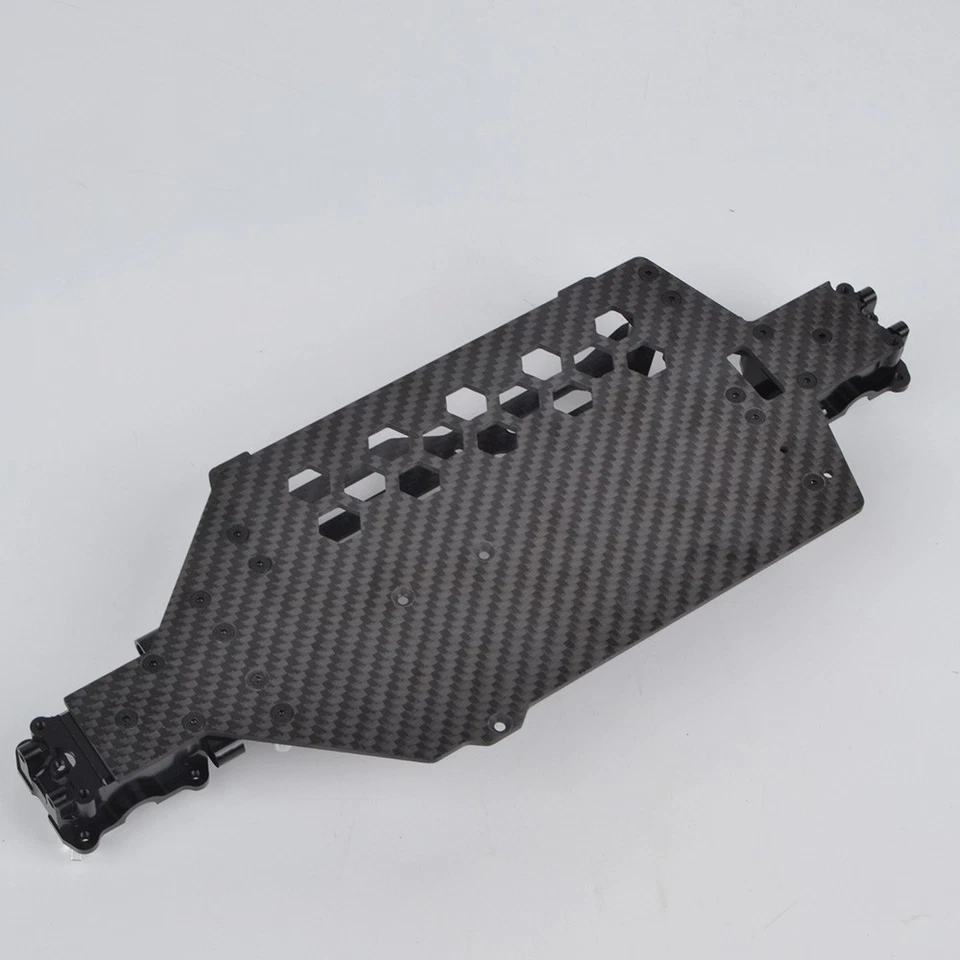 Custom Aluminum Lower Gearbox with Carbon Chassis Kit for Tamiya TT-02B Chassis - Image 3 of 4