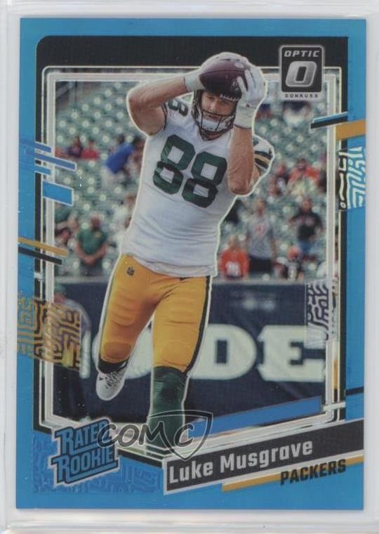 2023 Panini Donruss Optic Rated Aqua Prizm /299 Luke Musgrave #241 Rookie RC 4f5