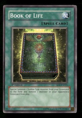 Book of Life #SD2-EN021 Yugioh 1st Edition