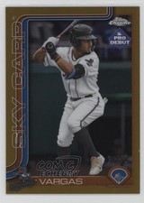 2025 Topps Pro Debut Chrome Gold Refractor 21/50 Echedry Vargas #PDC-155 yl0